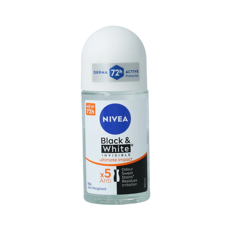 Nivea Deodorant roller black & white ultra impact 50.00 Milliliter