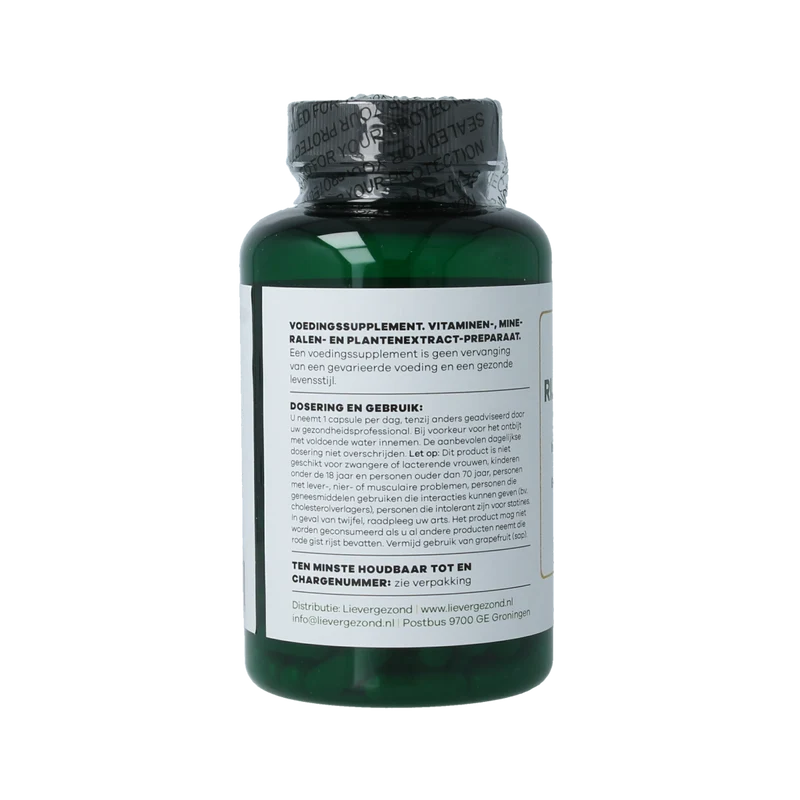 Liever Gezond Rode gist rijst complex Q10 60.00 Vegetarische capsules