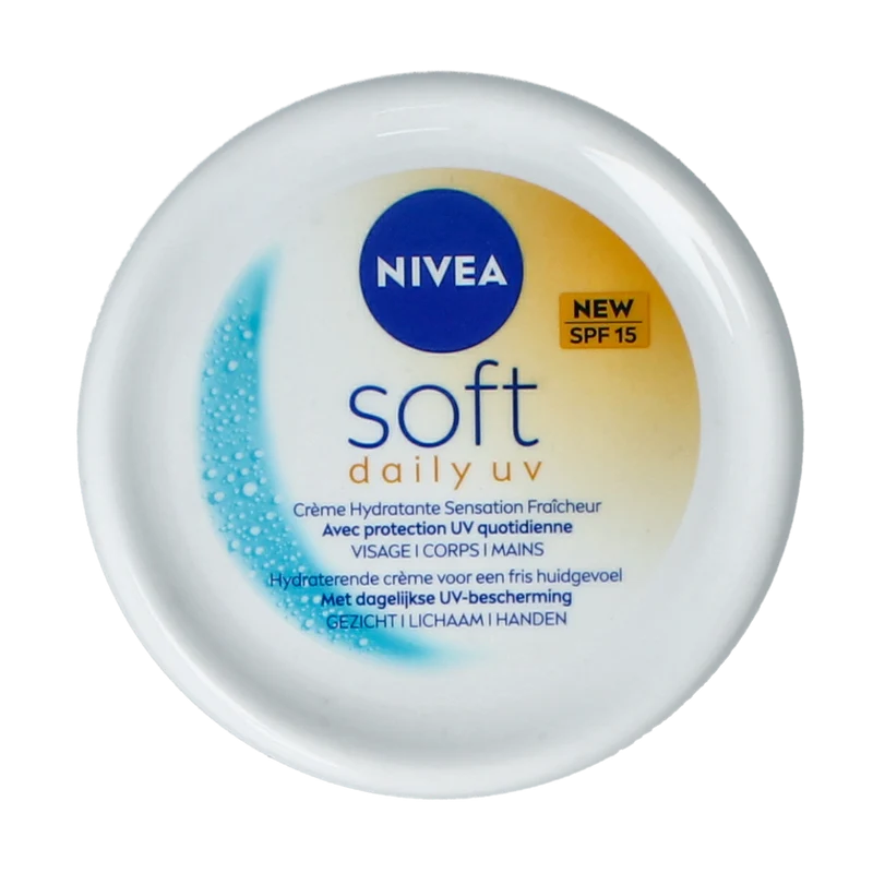 Nivea Bodycreme soft daily UV SPF15 200.00 Milliliter