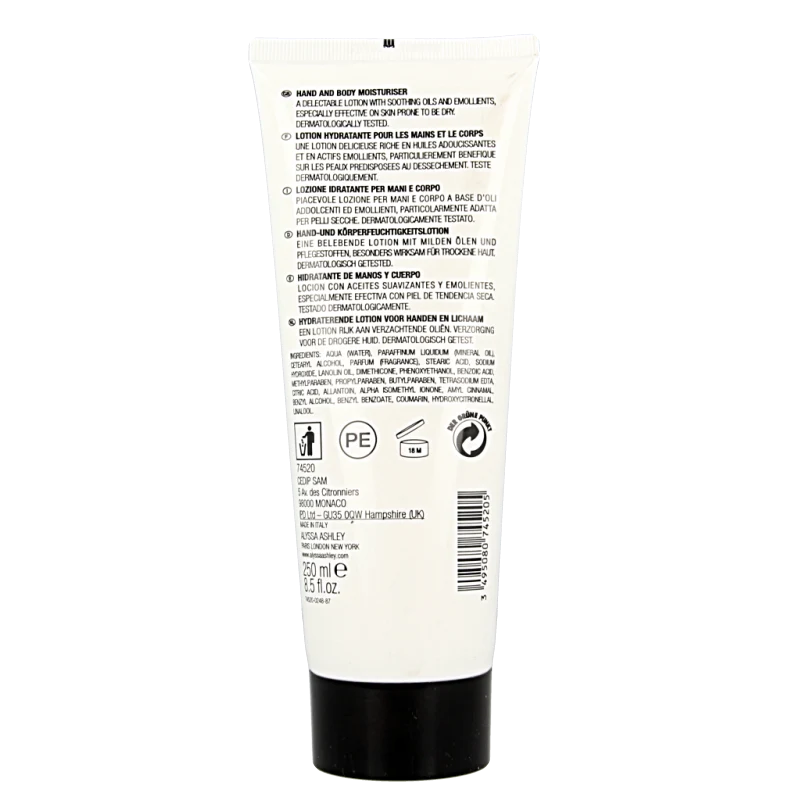 Alyssa Ashley Musk hand & body lotion tube 250 Milliliter
