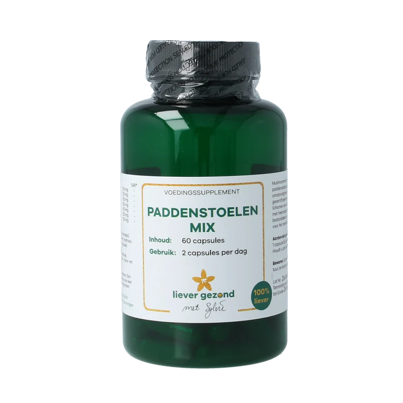 Liever Gezond Paddenstoelenmix 525mg bio 60.00 Vegetarische capsules