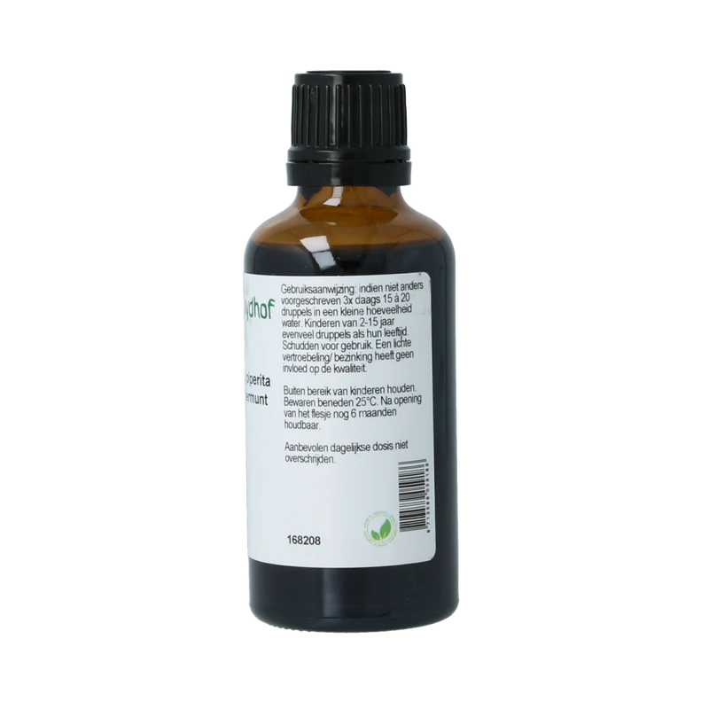 Cruydhof Mentha piperita / pepermunt tinctuur 50.00 Milliliter
