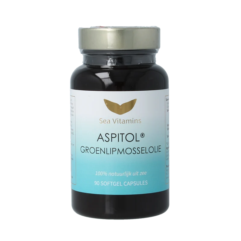 Sea Vitamins Groenlipmosselolie aspitol 90.00 Vegetarische capsules
