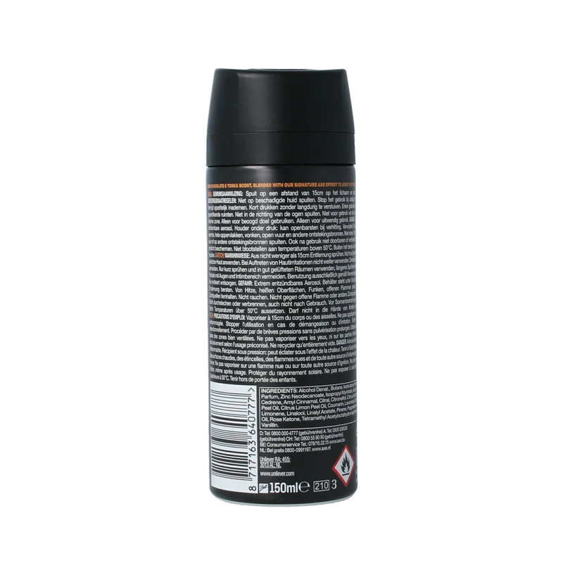 AXE Deodorant spray dark temptation 150.00 Milliliter