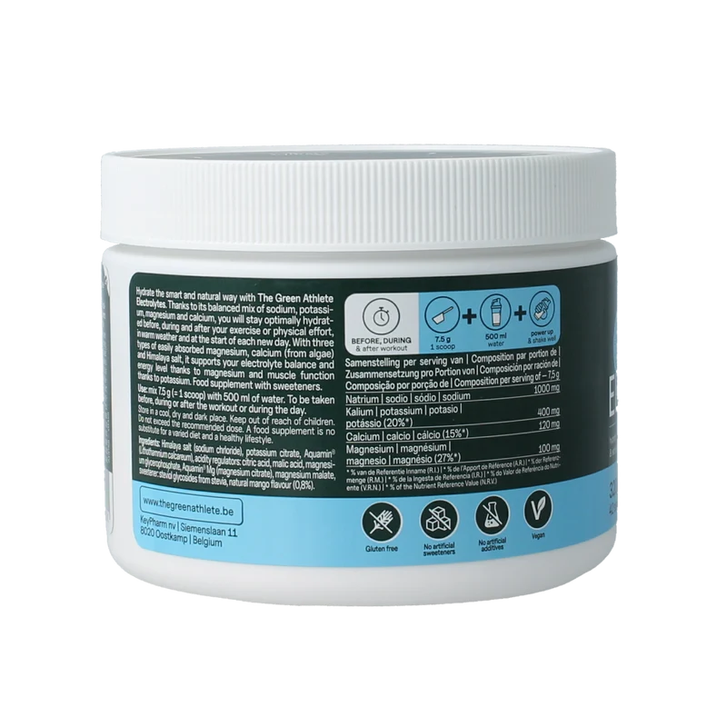 The Green Athlete Electrolytes mango 320.00 Gram