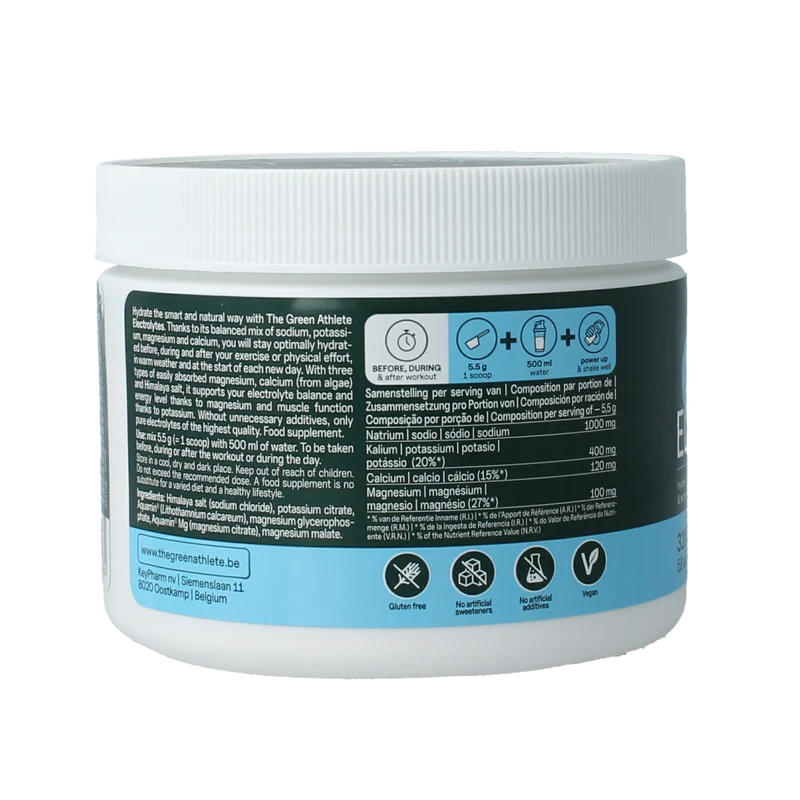 The Green Athlete Electrolytes pure 320.00 Gram