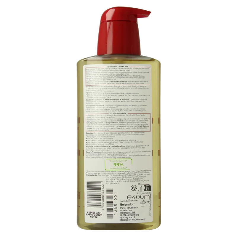 Eucerin PH5 douche olie 400.00 Milliliter
