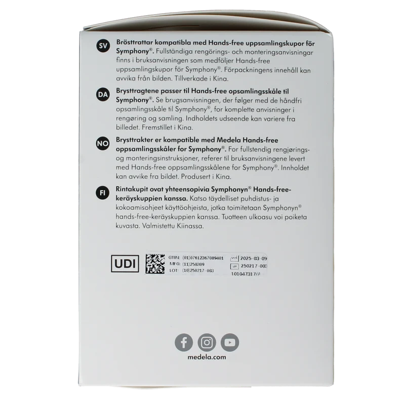 Medela Handsfree borstschild Symphony 21mm 1.00 Stuks