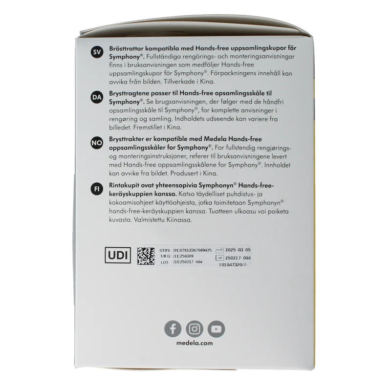 Medela Handsfree borstschild Symphony 27mm 1.00 Stuks