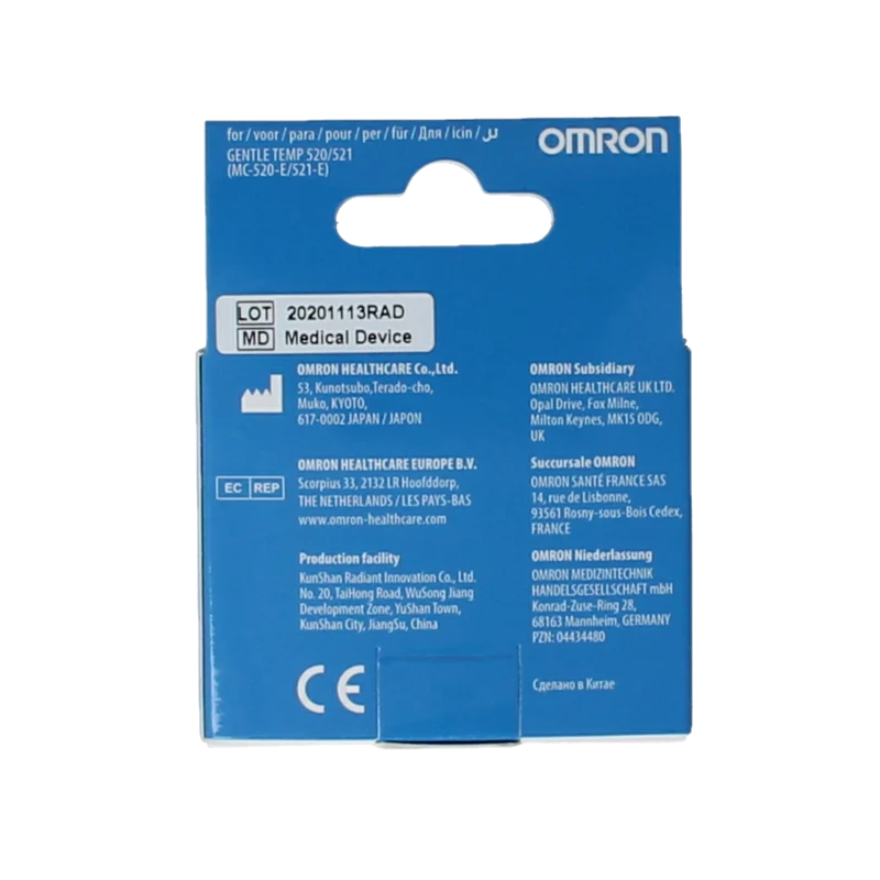 Omron Oorthermometer hoes MC520/521 40.00 Stuks