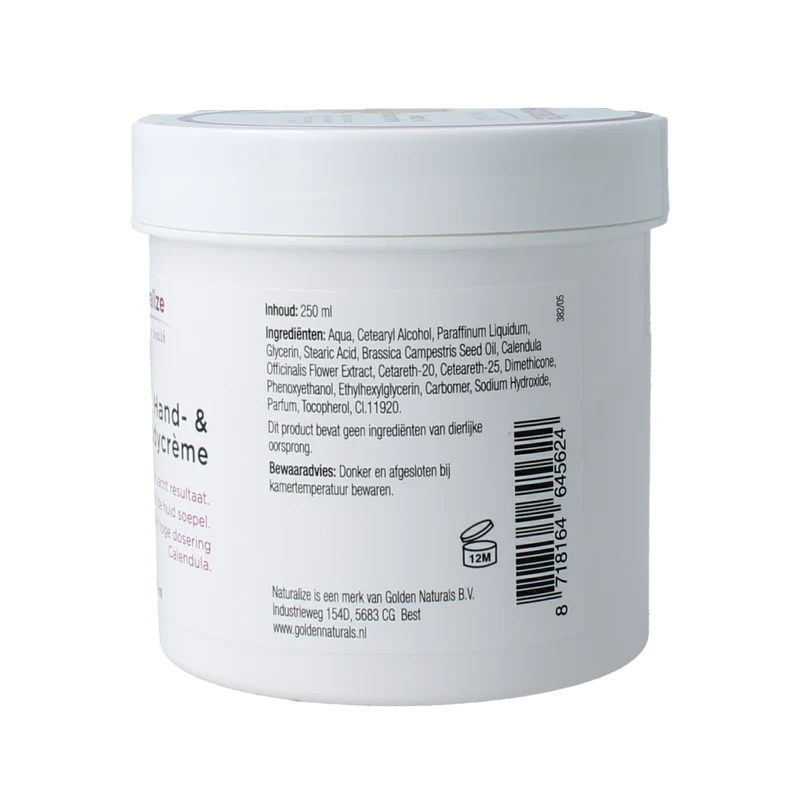 Naturalize Hand en bodycreme 250.00 Milliliter