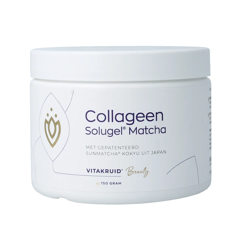 Vitakruid Matcha collageen met sunmatcha & solugel 150.00 Gram