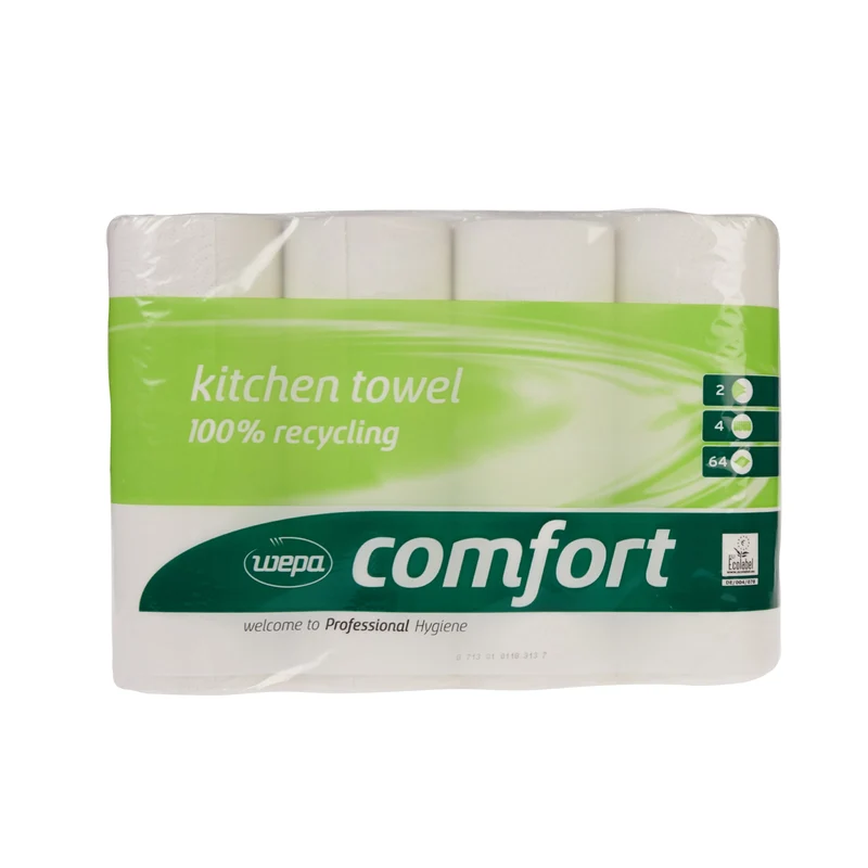 WEPA Comfort Küchenrolle 2- lagig hochweiß 4 Rollen