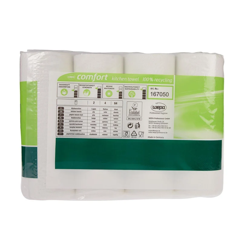 WEPA Comfort Küchenrolle 2- lagig hochweiß 4 Rollen
