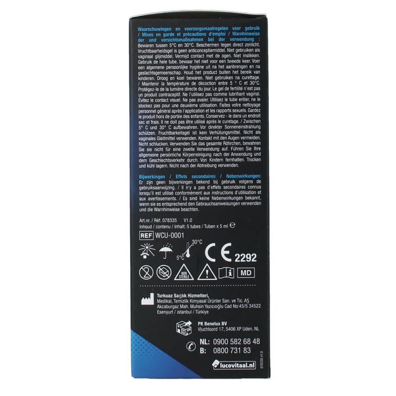 Lucovitaal Vruchtbaarheidsgel 5ml 5.00 Stuks