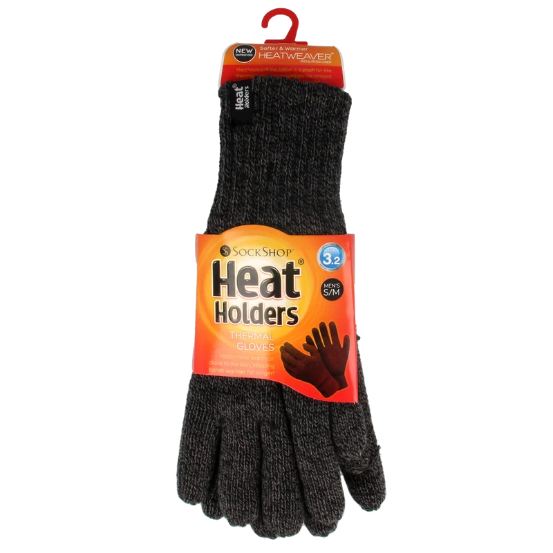 Heat Holders Flat knit gloves S/M charcoal 1.00 Paar