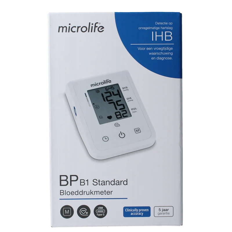 Microlife BPB1 Bloeddrukmeter standaard 1.00 Stuks