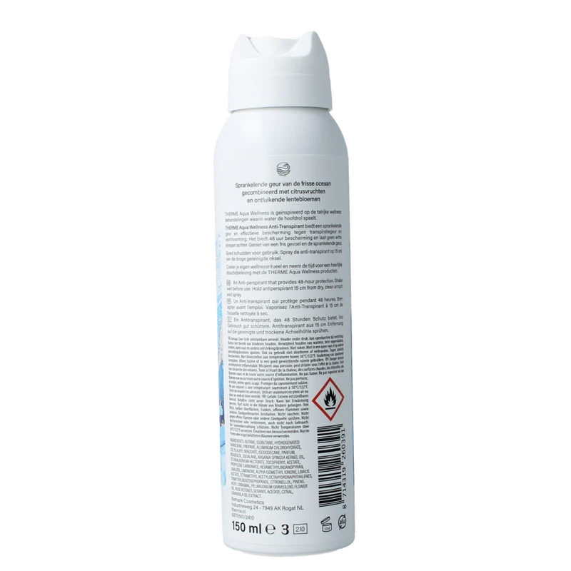 Therme Deospray anti-transpirant aqua wellness 150.00 Milliliter