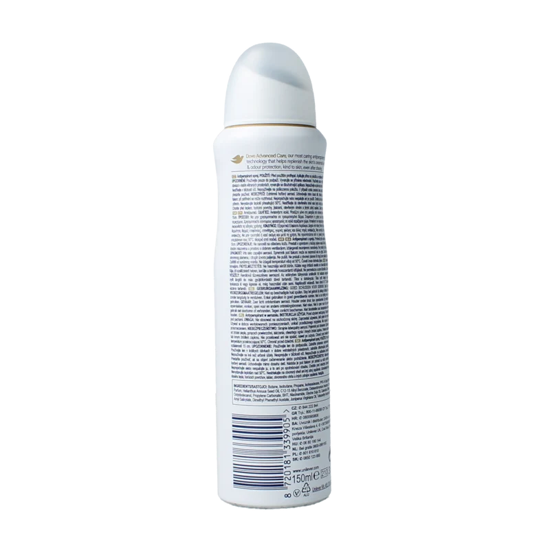 Dove Deodorant spray advanced care clean touch 150.00 Milliliter