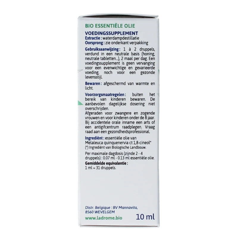 Ladrome Niaouli olie 10.00 Milliliter