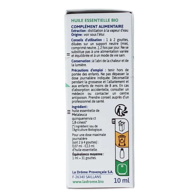 Ladrome Niaouli olie 10.00 Milliliter