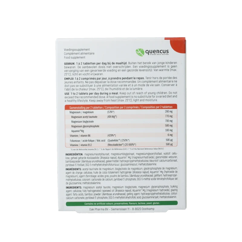 Quercus Magnerelax 60 Capsules