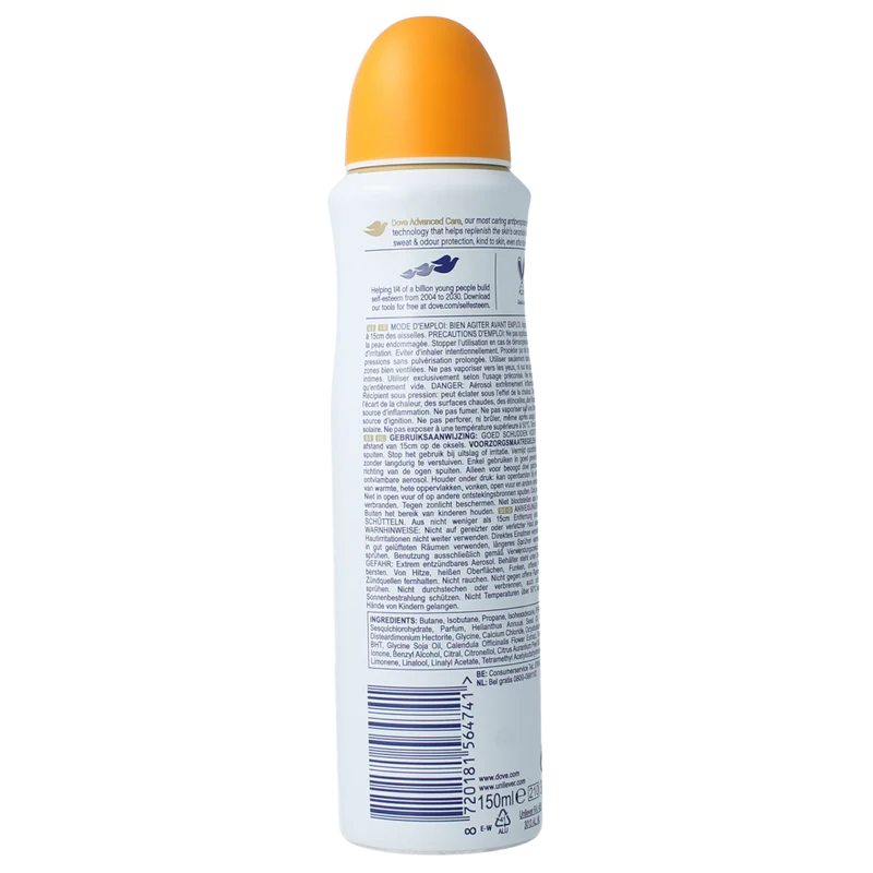 Dove Deodorant spray go fresh passievrucht & citroengr 150.00 Milliliter