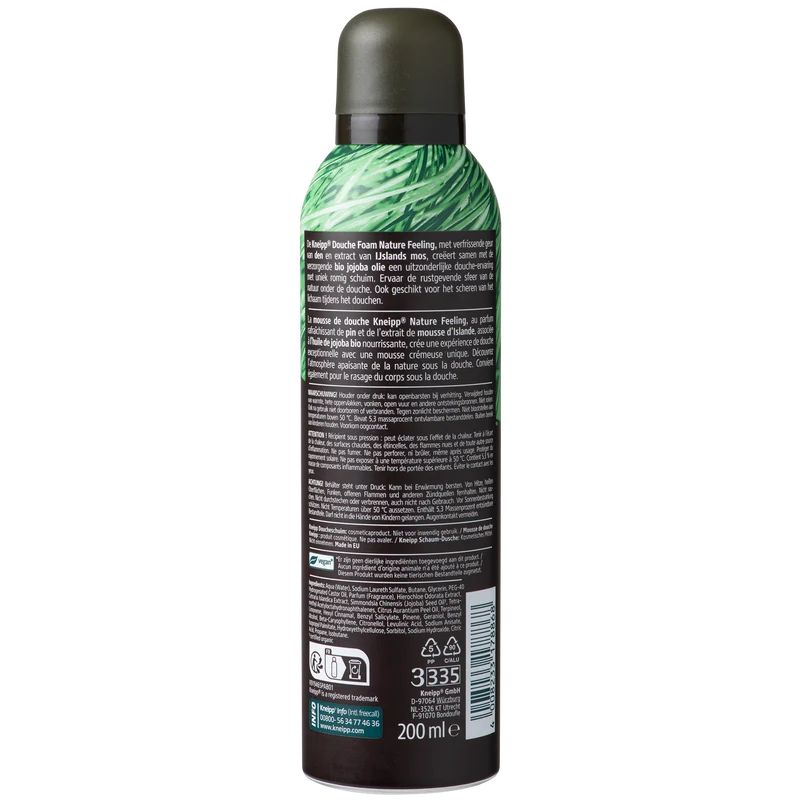 Kneipp Douche foam Men Nature Feeling 200.00 Milliliter