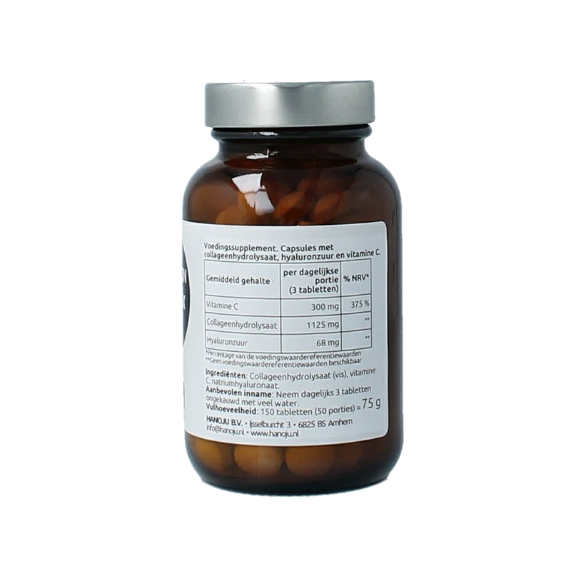 Hanoju Hyaluron - collageen + vitamine C complex 150.00 Tabletten