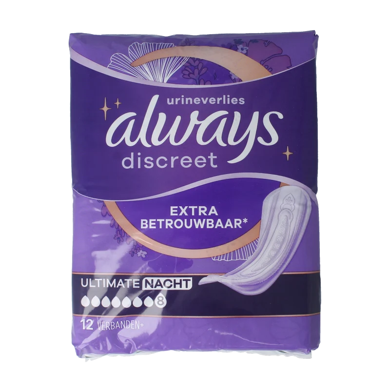 Always Discreet verband ultimate night 12 Stuks