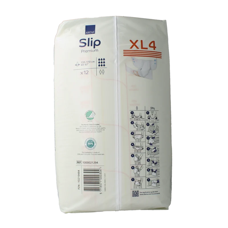 Abena Slip XL 4 premium 12.00 Stuks