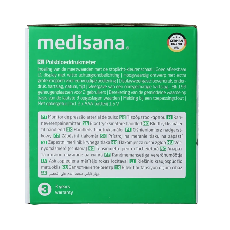 Medisana Polsbloeddrukmeter BW 345 1.00 Stuks