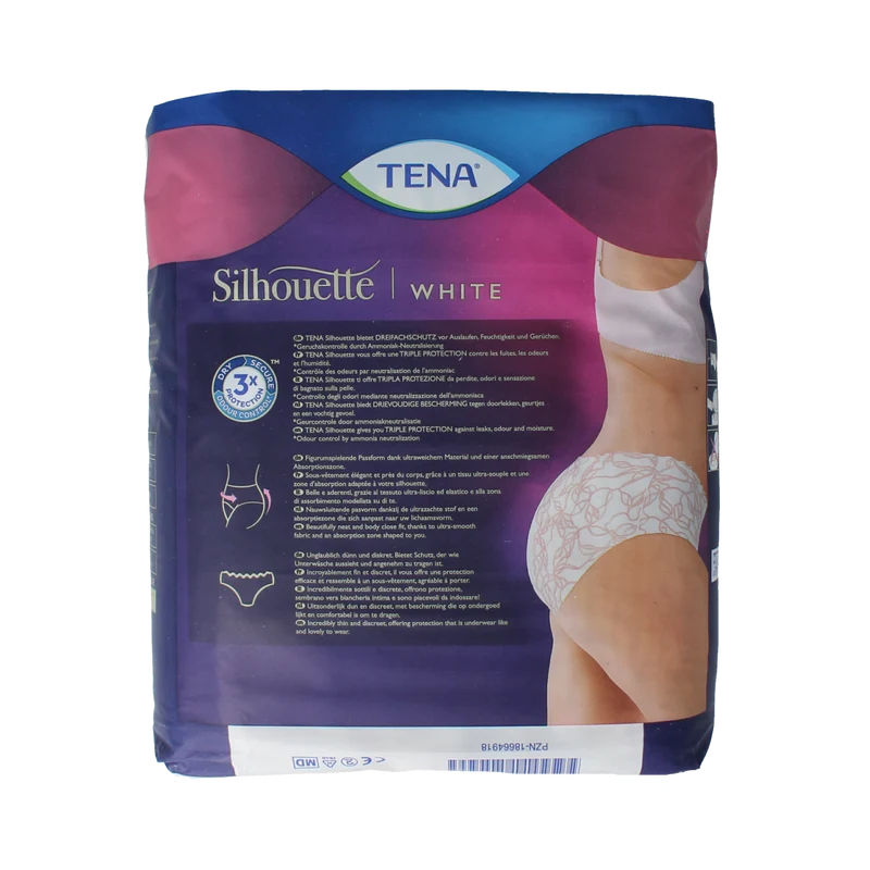 Tena Silhouette plus low waist wit L 10.00 Stuks