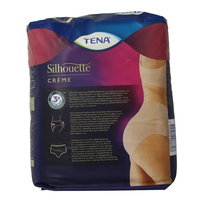 Tena Silhouet plus high waist creme medium 9.00 Stuks