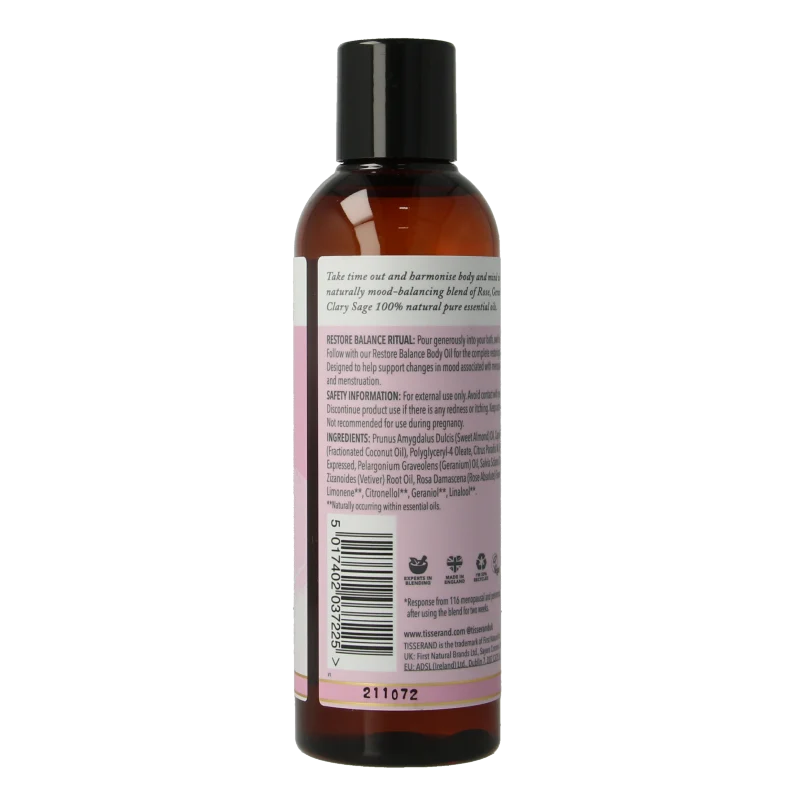 Tisserand Bath oil restore balance 200 Milliliter