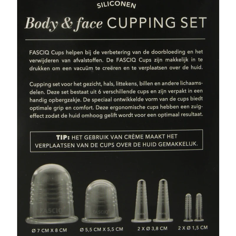 FASCIQ Body & face cupping set 6 Stuks