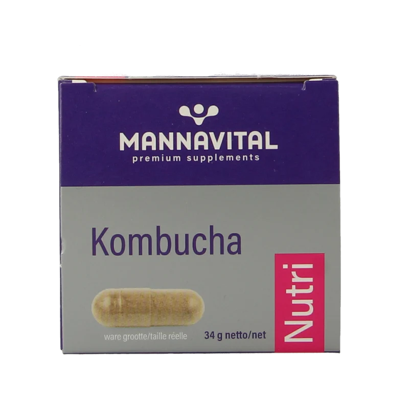 Mannavital Kombucha platinum 60.00 Vegetarische capsules