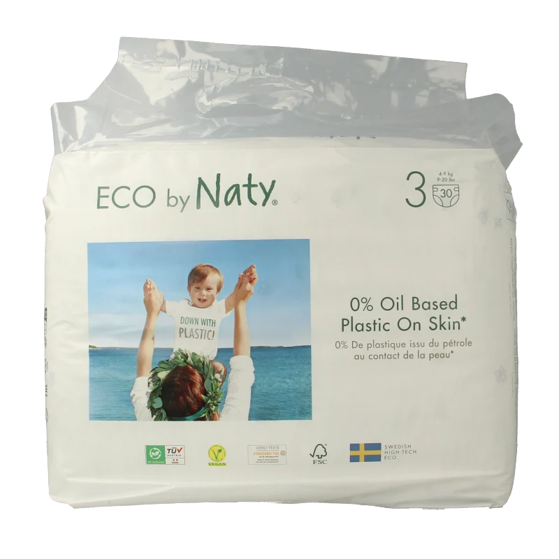 Naty Luiers 3 midi 4-9 kg 30 Stuks