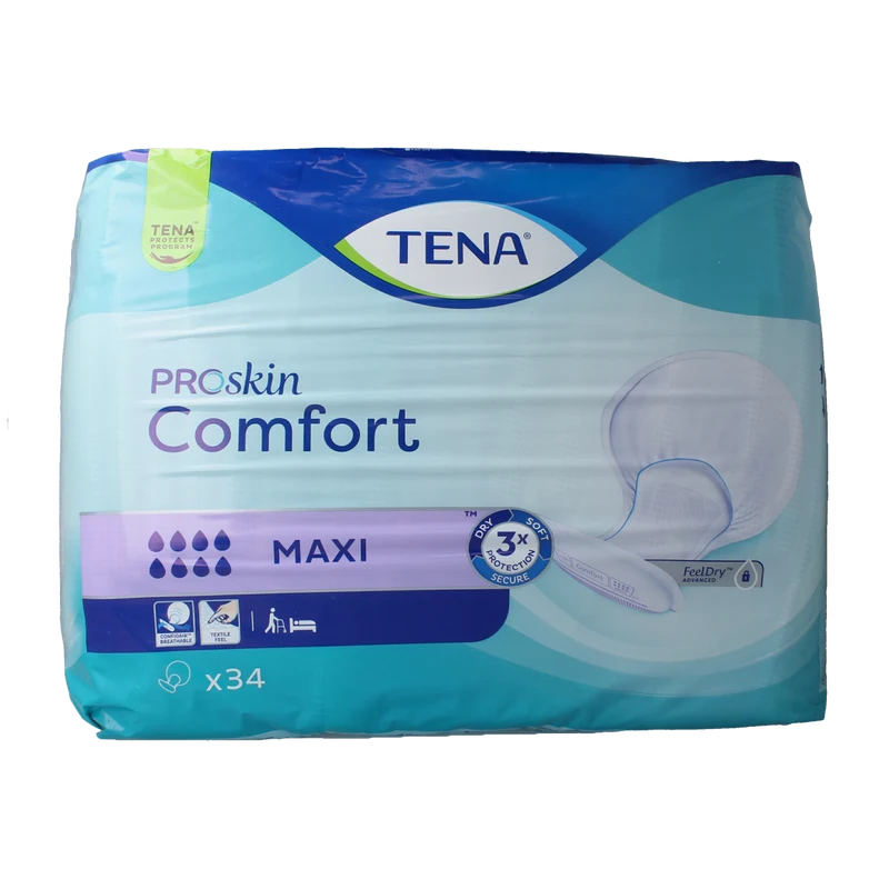 Tena Proskin comfort maxi 34.00 Stuks