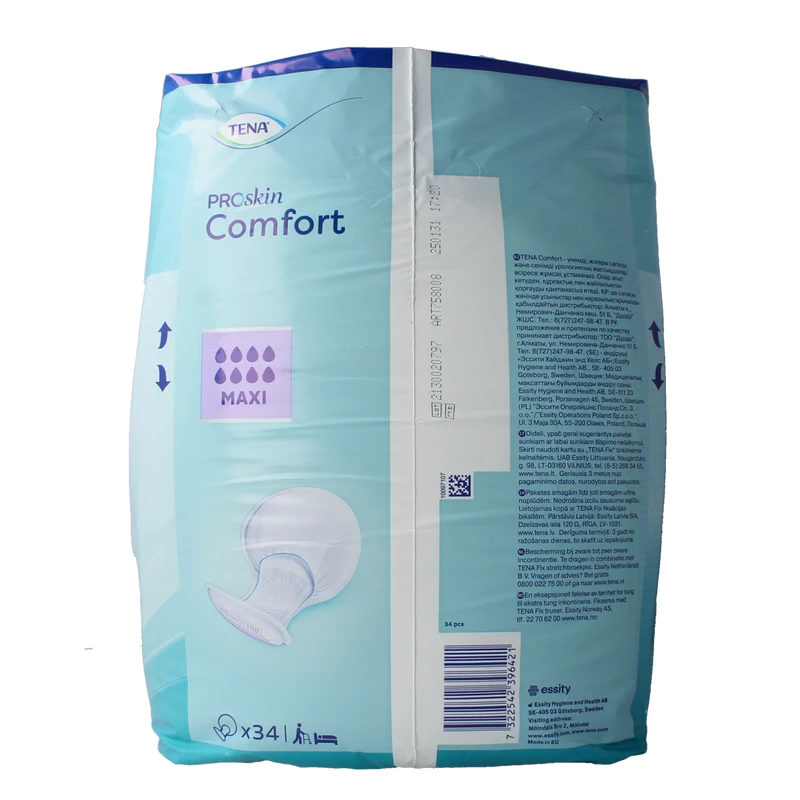 Tena Proskin comfort maxi 34.00 Stuks