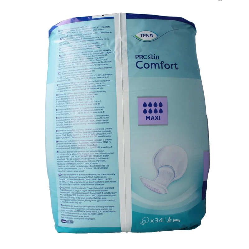 Tena Proskin comfort maxi 34.00 Stuks
