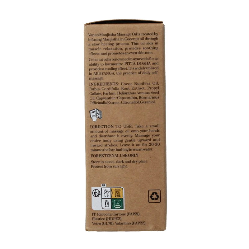 Vanan Manjistha massage oil 90.00 Milliliter