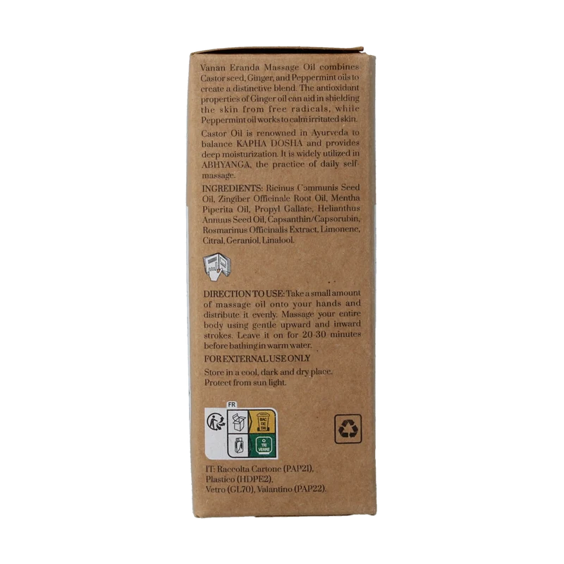 Vanan Eranda massage oil 90.00 Milliliter