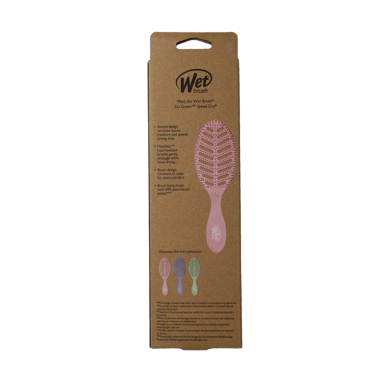Wet Brush Go green speed dry pink 1.00 Stuks