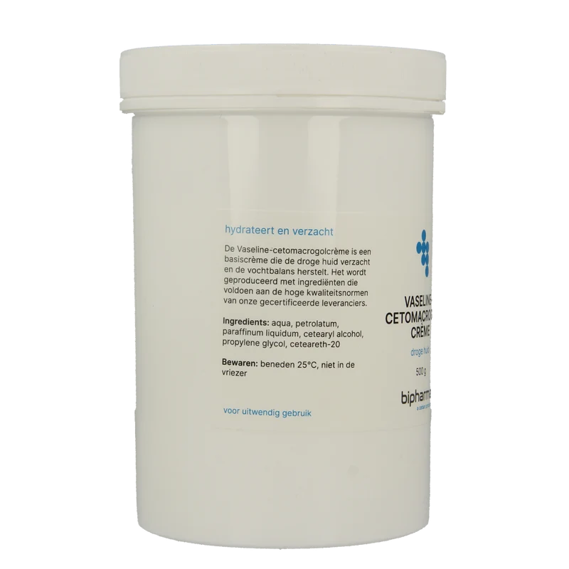 Bipharma Vaselinecetomacrogolcreme 500.00 Gram