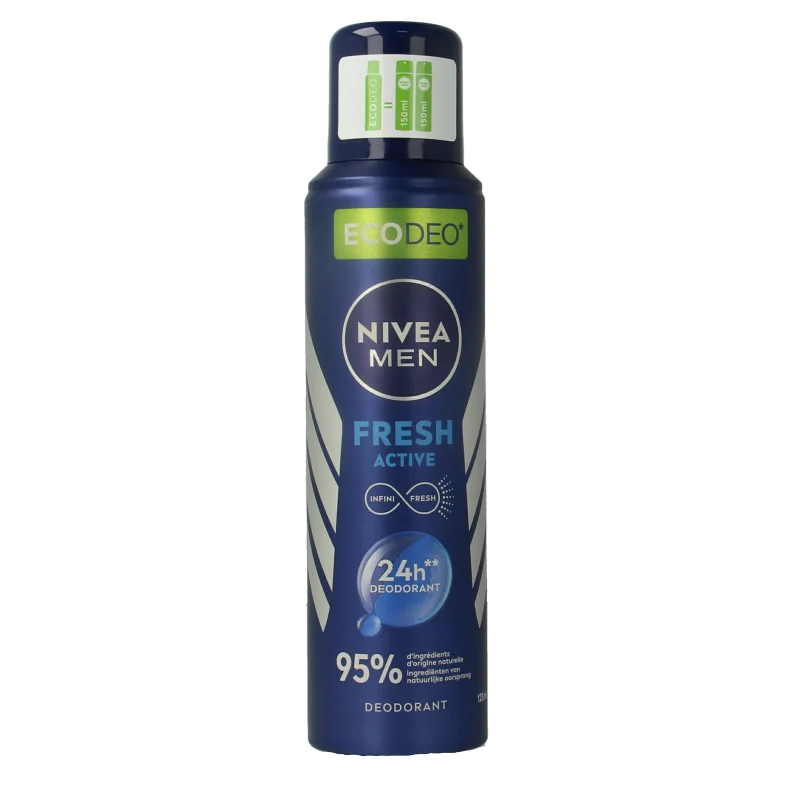 Nivea Men deodorant spray fresh active eco 125 Milliliter