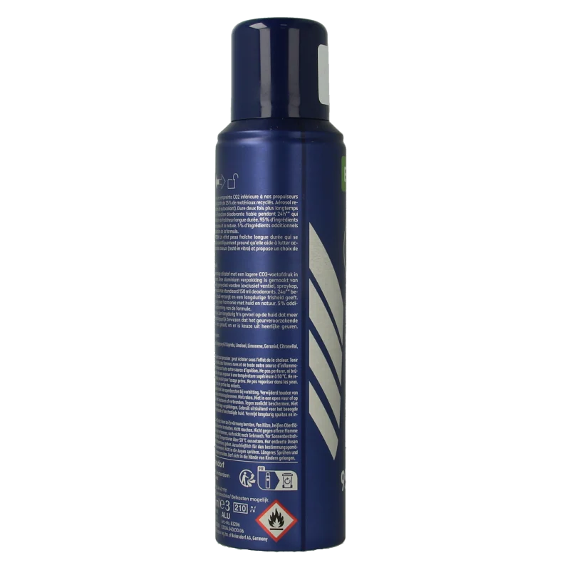 Nivea Men deodorant spray fresh active eco 125 Milliliter