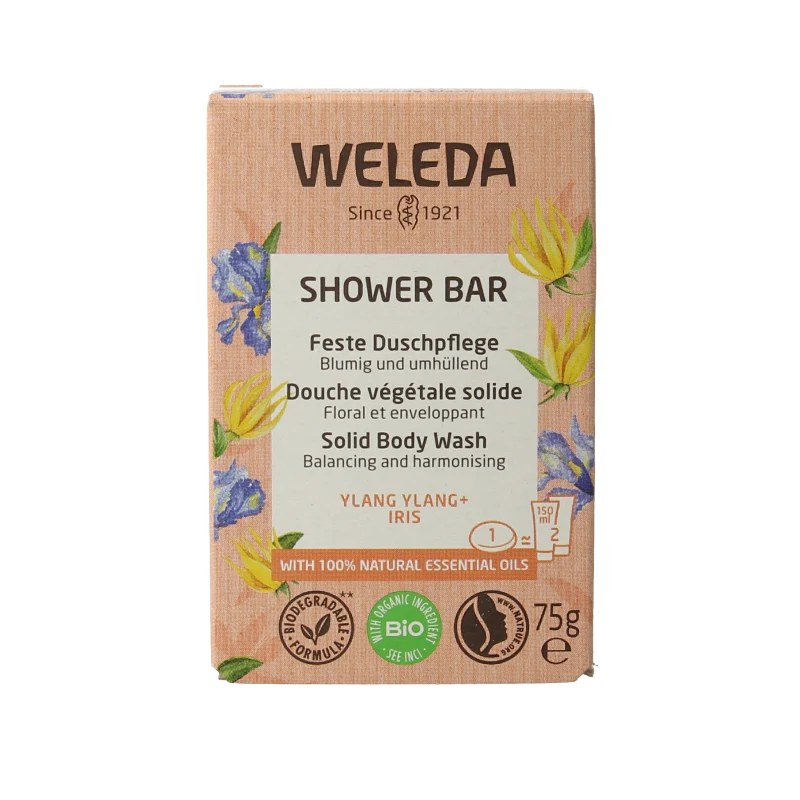 Weleda Shower bar ylang ylang + iris 75 Gram