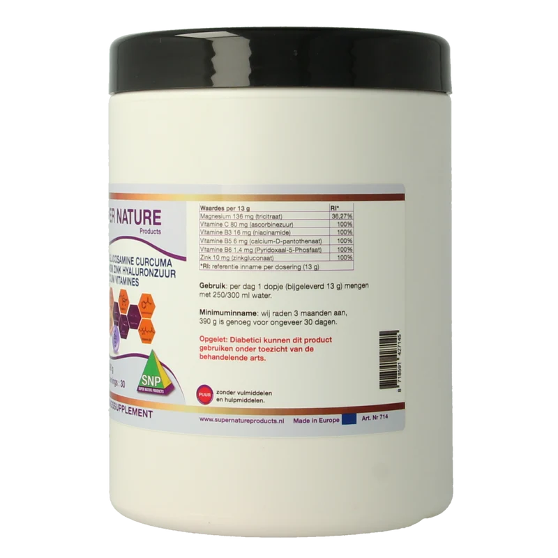 SNP Collageen glucosamine curcuma magnesium MSM 390.00 Gram