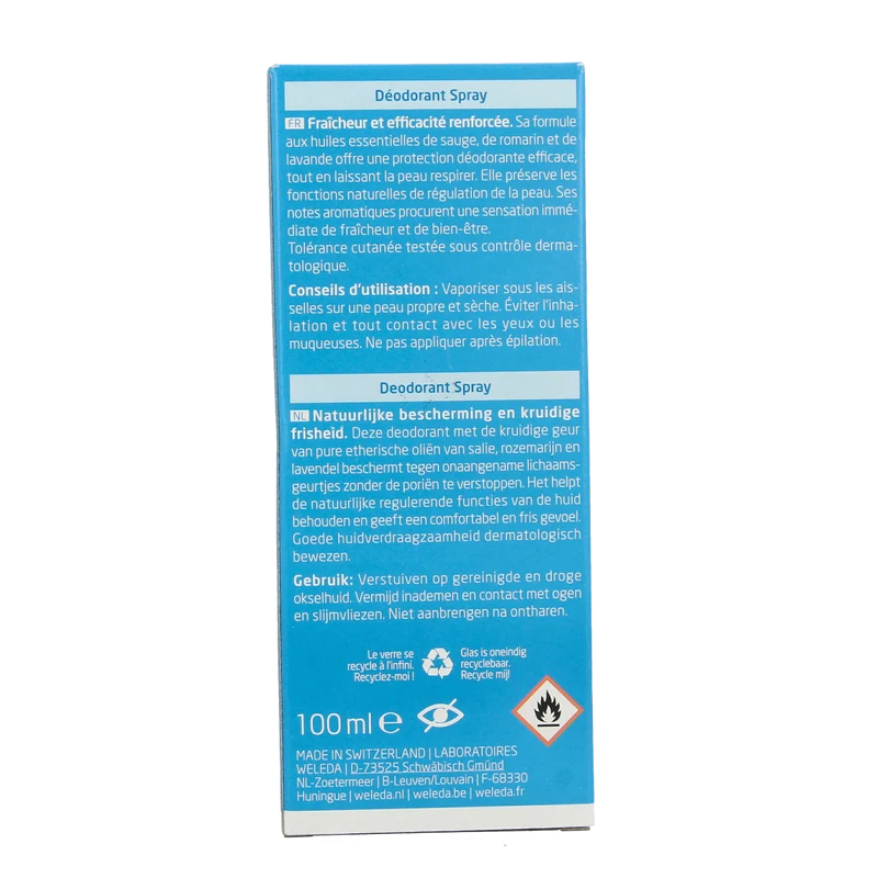 Weleda Salie deodorant spray 100.00 Milliliter